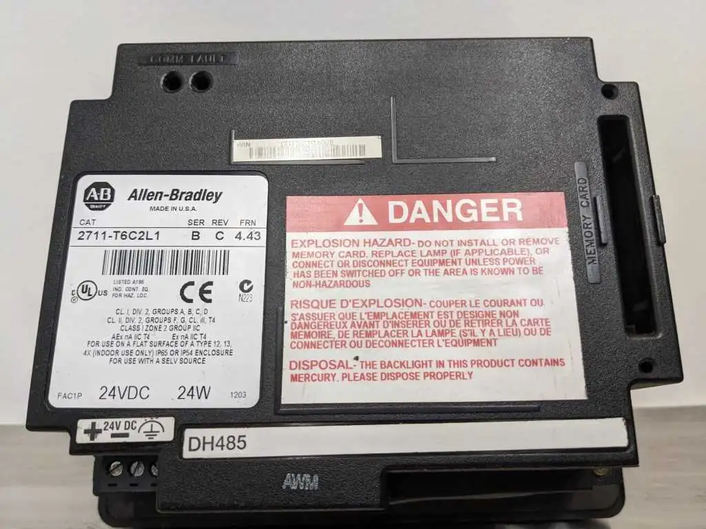 Allen-Bradley 2711-T6C2L1 PanelView 600 24, VDC 24 - Image 8