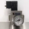 SMC AV3000-03-5DZ Soft Start Solenoid Valve 24 VDC g36-10-01 Pressure Gauge 0-1MPa
