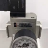 SMC AV3000-03-5DZ Soft Start Solenoid Valve 24 VDC g36-10-01 Pressure Gauge 0-1MPa - Image 6