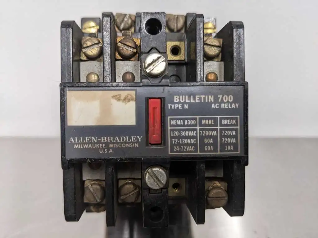 Allen-Bradley 700-N200A1 Contactor Relay Ser C 120-300, VAC 3 Pole - Image 6