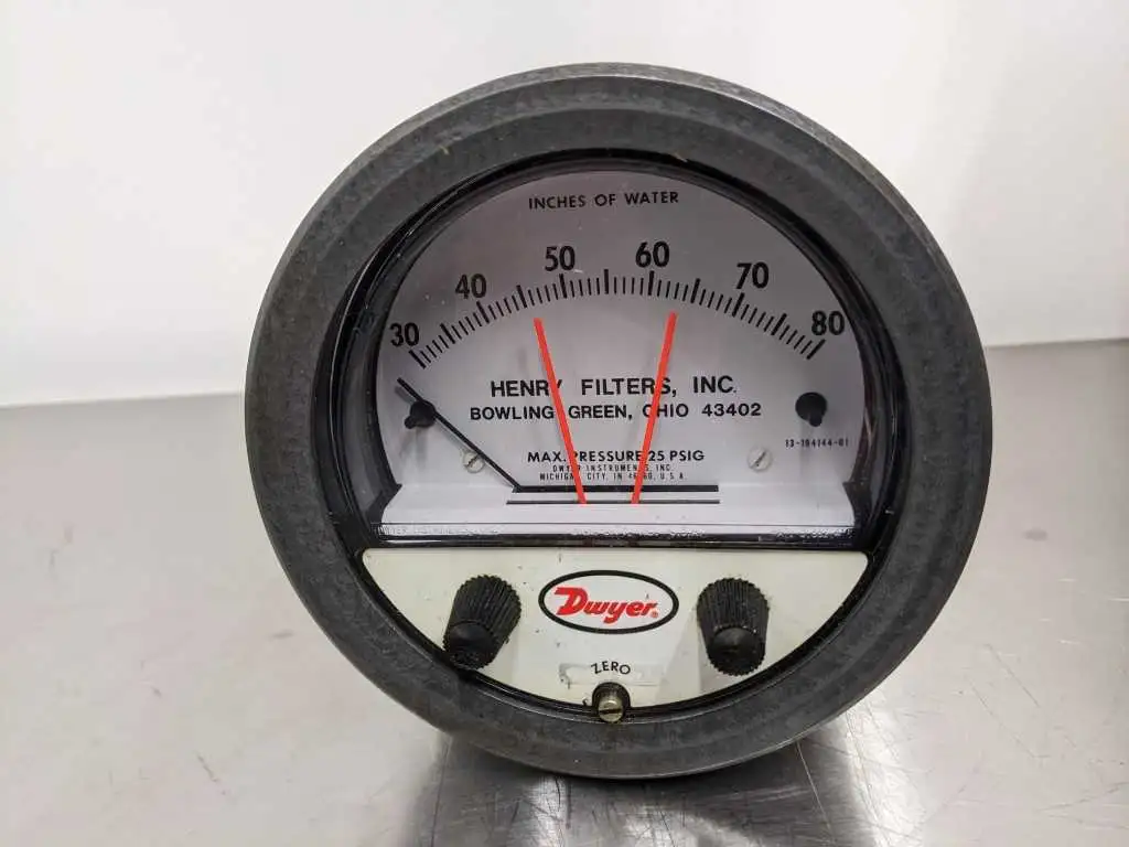 Dwyer 3080 Photohelic Pressure Switch Gage 25 PSIG - Image 3