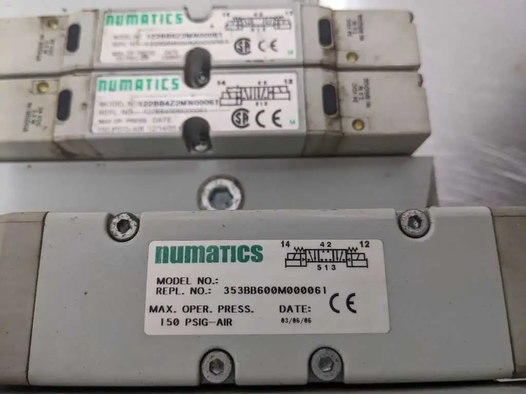 Numatics 353BB600M000061 Solenoid Valve 122BB4Z2MN00061 Valve Block Terminal Strip - Image 7