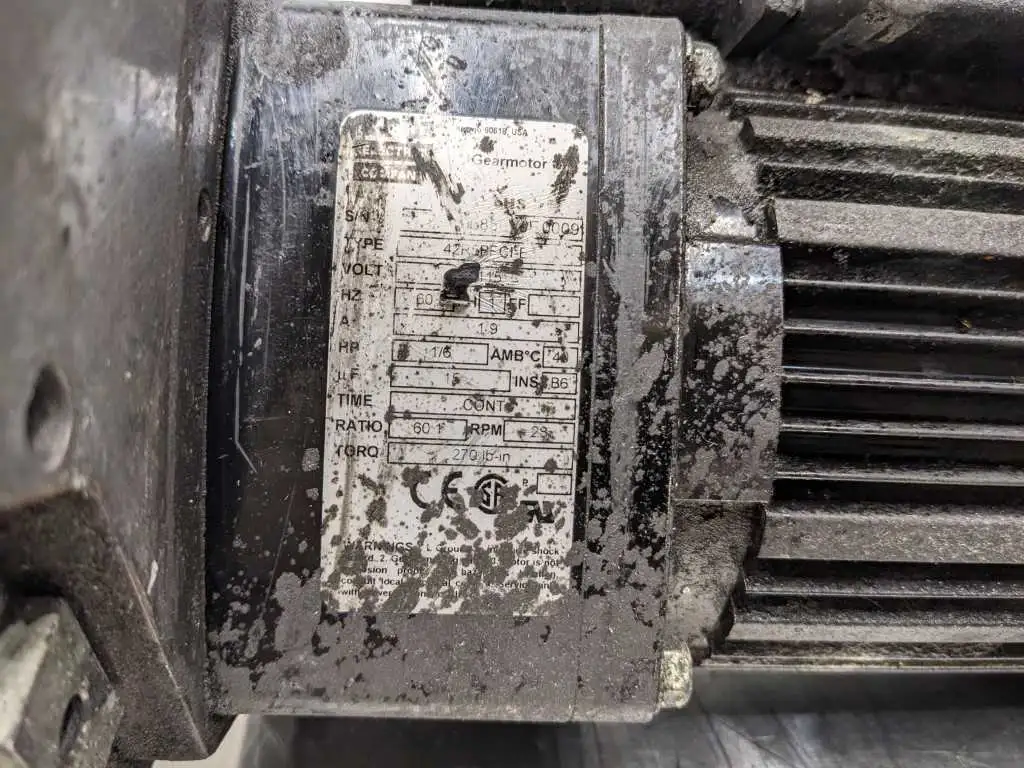 Bodine 42R5BFC1-E3 Gearmotor 1/6HP 60:1 270 LB-IN 28 RPM 115 Off Dorner Conveyor - Image 7