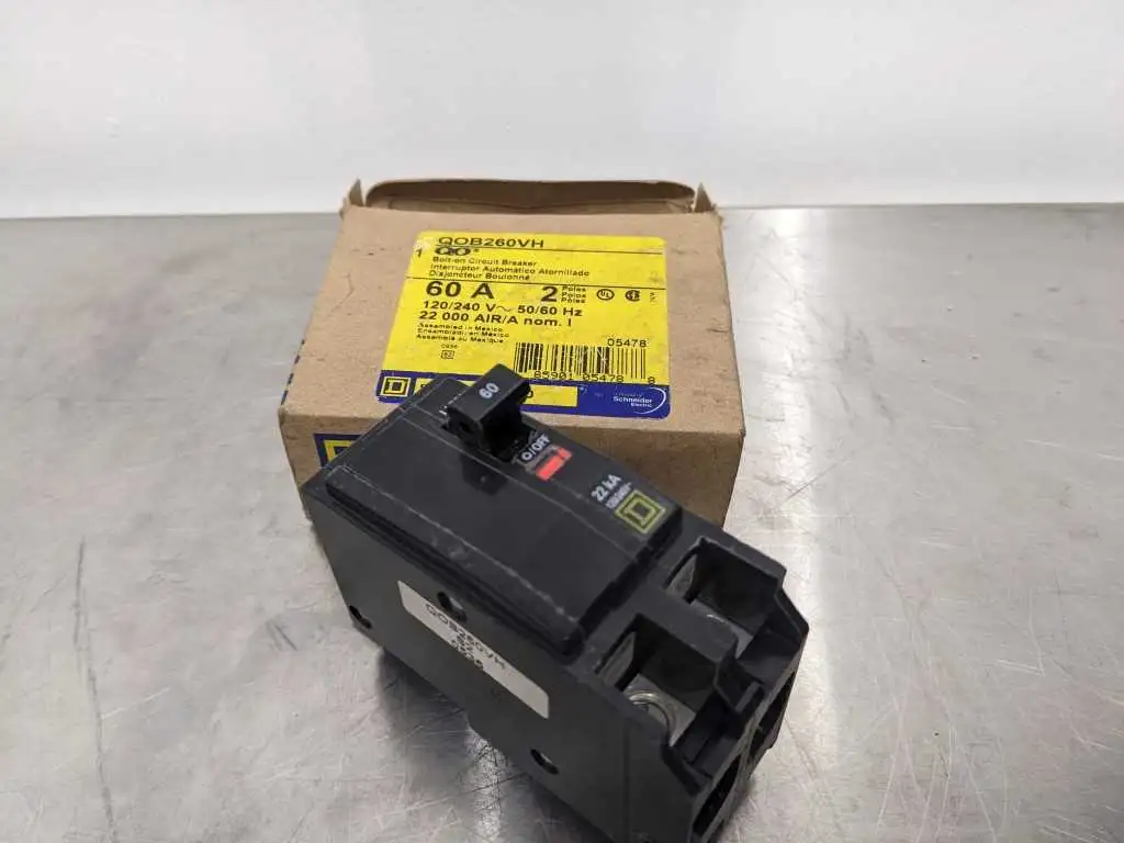 Square D QOB260VH Bolt-on Circuit Breaker 120, 240, VAC 60 60A 2 Pole 120/240V - Image 2
