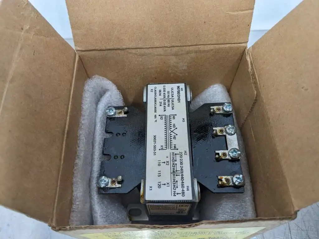Square D 9070EO1D1 Industrial Control Transformer Pri 220/440 230/460 240/480 Sec 110/115/120 - Image 2