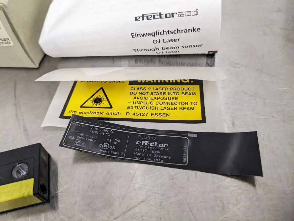 IFM Efector OJ5017 Photoelectric Sensor OJELFPKG/AS T AD 0810 64 - Image 7