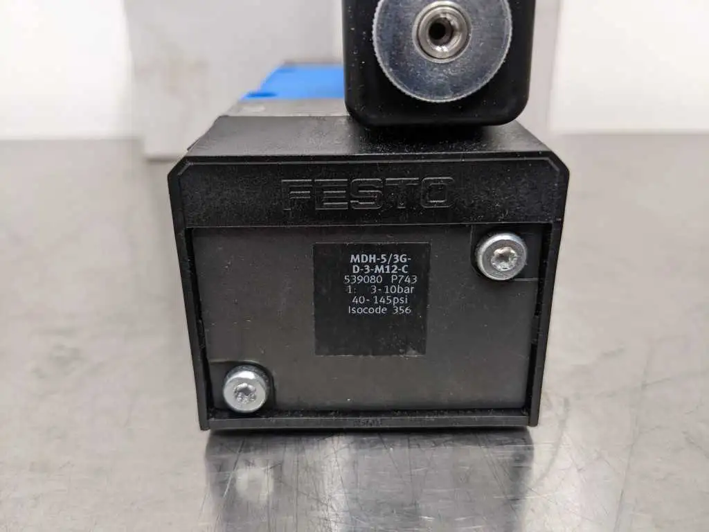 Festo MDH-5/3G-D-3-M12-C Solenoid Valve 539080 - Image 3