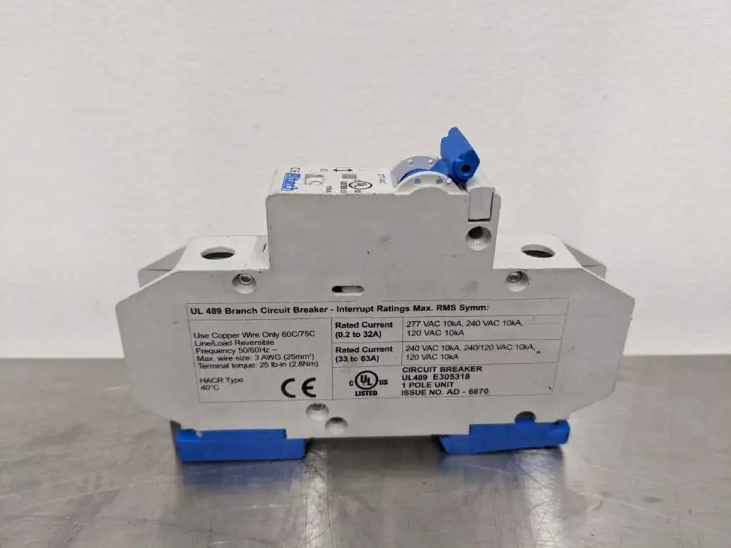 Altech C3 Circuit Breaker 1 Pole