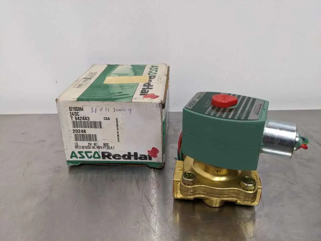 ASCO 8210G094 1/2″ Solenoid Valve 24, VDC 24 VDC T 942443 20248 2W
