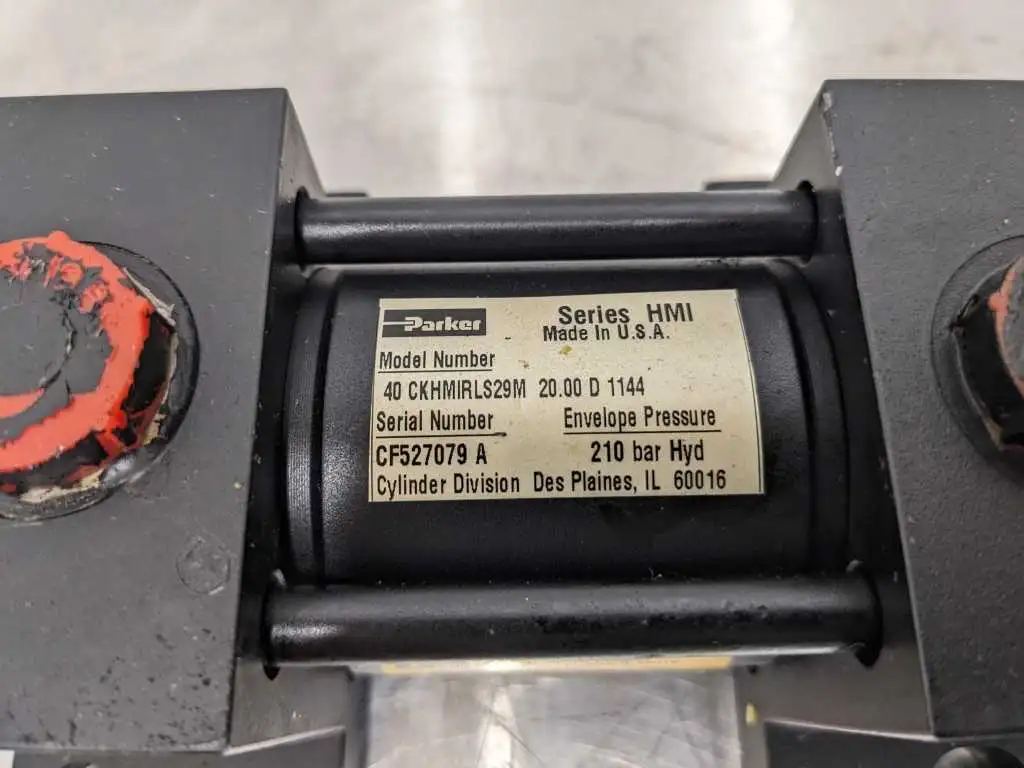 Parker 40 CKHMIRLS29M 20.00 D 1144 Hydraulic Cylinder 210 bar Series HMI - Image 9