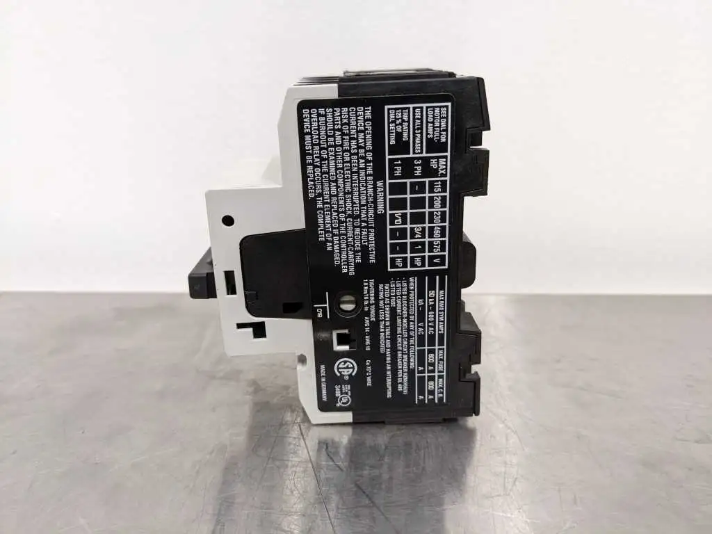 Moeller PKZM0-1,6 Manual Motor Starter Circuit Breaker - Image 4