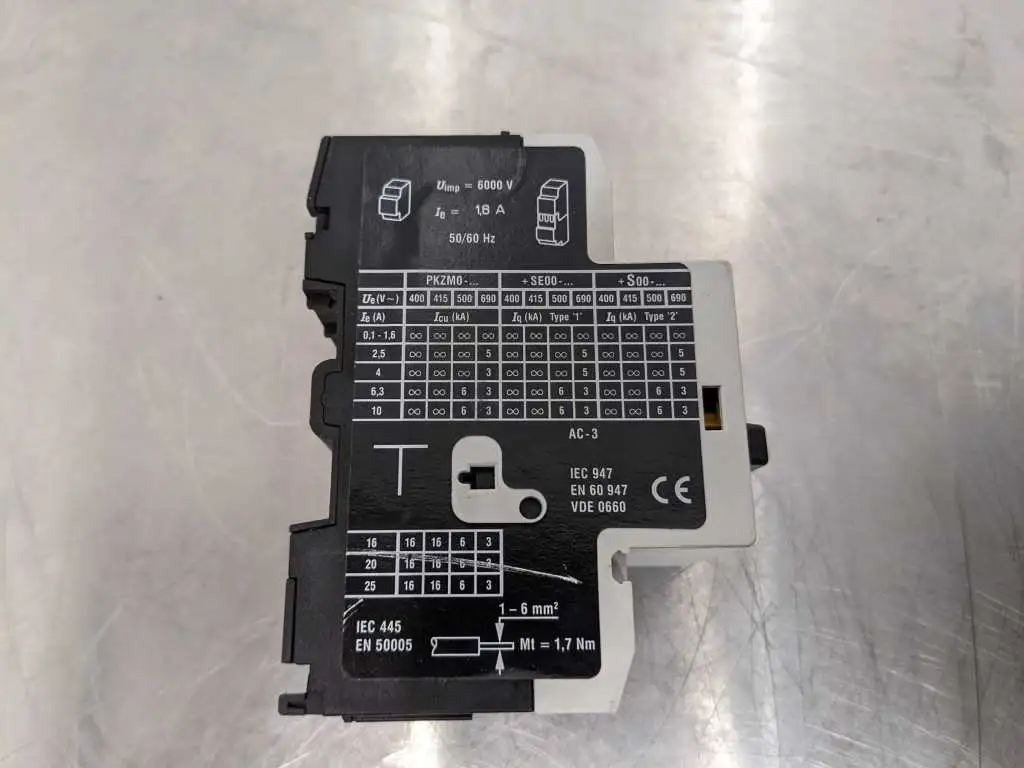 Moeller PKZM0-1,6 Manual Motor Starter Circuit Breaker - Image 8