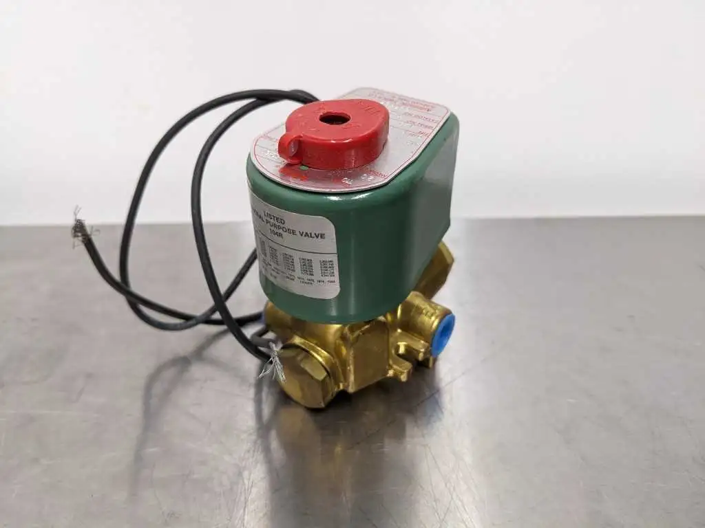 ASCO 8345B2 Solenoid Valve 1/4" NPT 10-150 PSI 110, 120, VAC 4 Way Air - Image 4