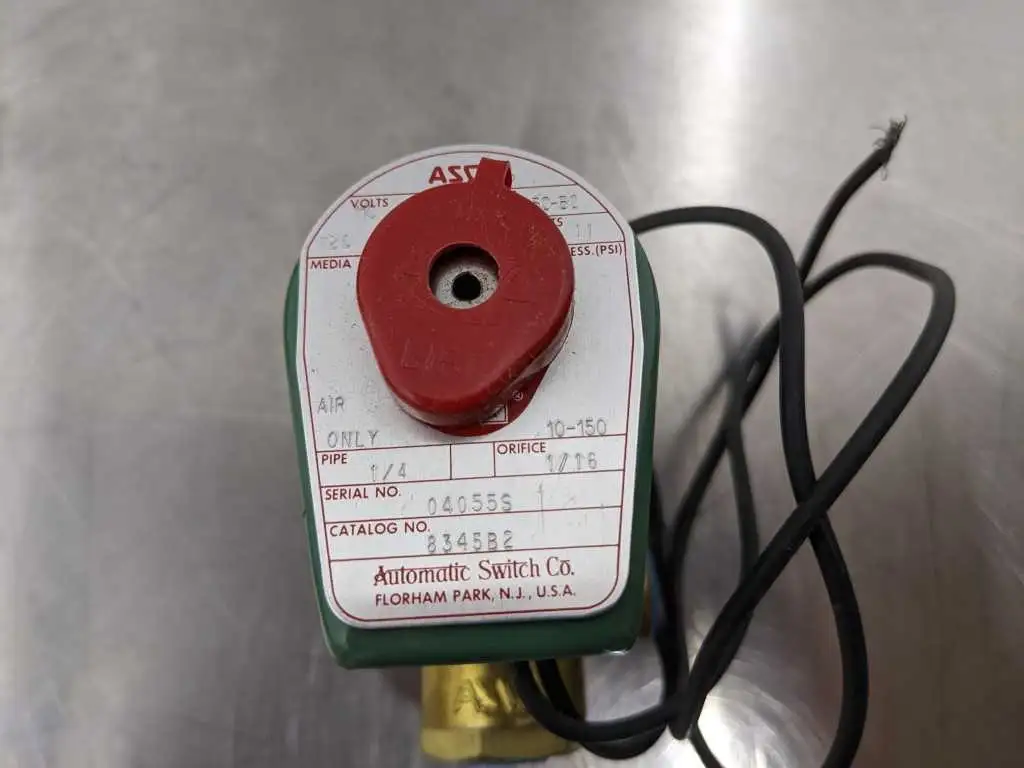 ASCO 8345B2 Solenoid Valve 1/4" NPT 10-150 PSI 110, 120, VAC 4 Way Air - Image 7