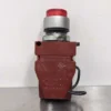 General Electric P9MPLRSDN30NHJI Illuminated Red Push Button Satin Chrome Operator 120V - Image 4