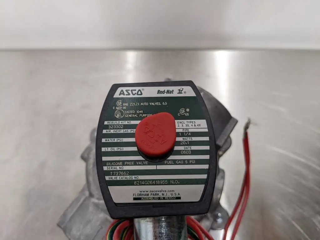 ASCO 8214G06418955 N.O. Solenoid Valve 1 1/4 60/120 Fuel Gas 5 PSI - Image 7