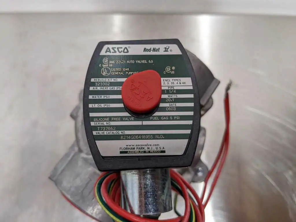 ASCO 8214G06418955 N.O. Solenoid Valve 1 1/4 60/120 Fuel Gas 5 PSI - Image 9