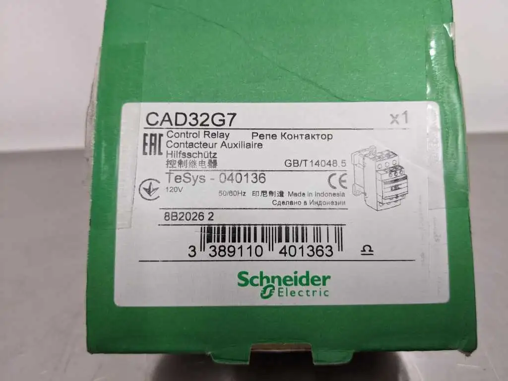 Schneider Electric CAD32G7 Control Relay 50/60 Hz 120V - Image 8