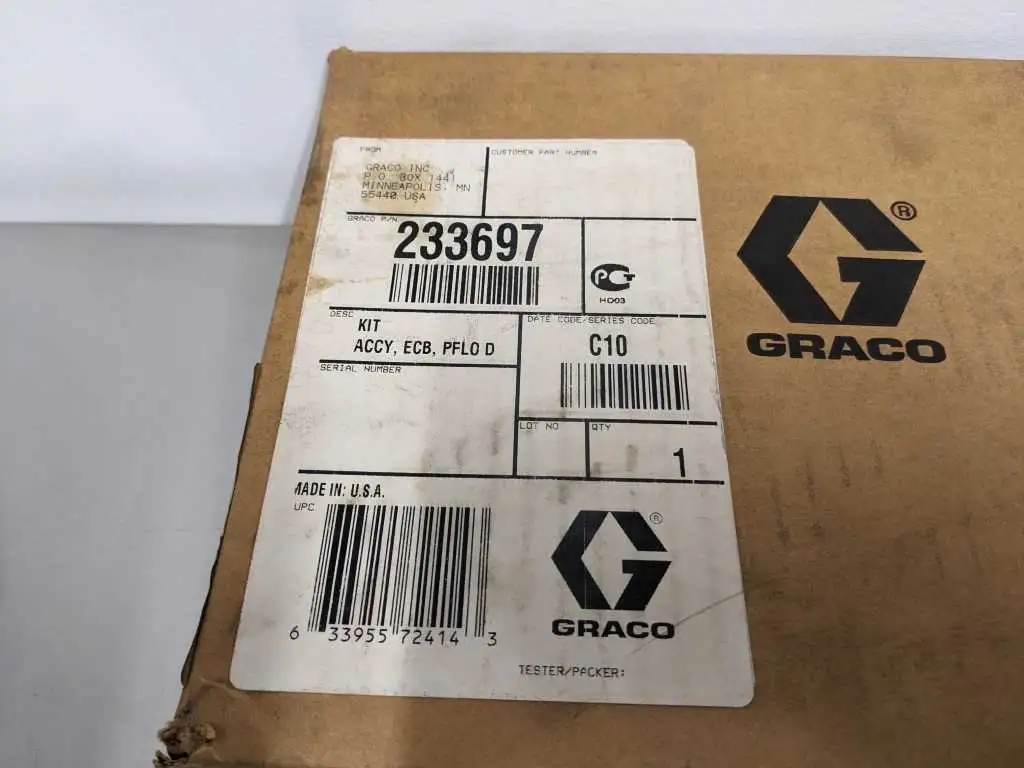 Graco 233697 KIT ACCY ECB PFLO D New Factory Sealed - Image 2