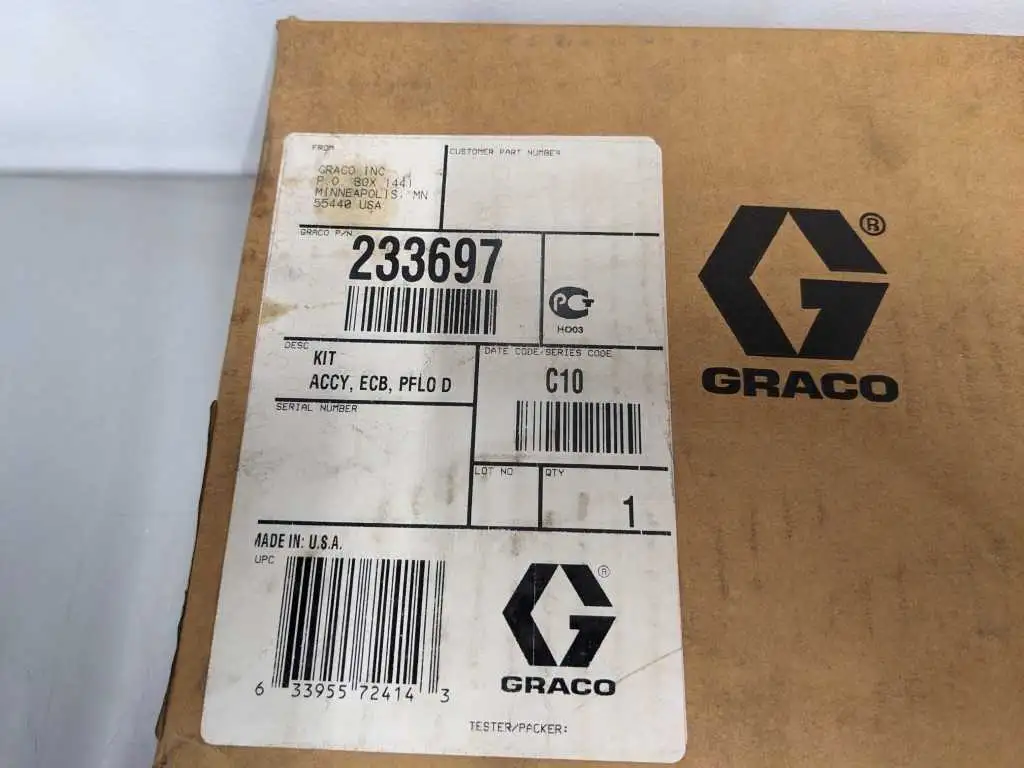 Graco 233697 KIT ACCY ECB PFLO D New Factory Sealed - Image 3