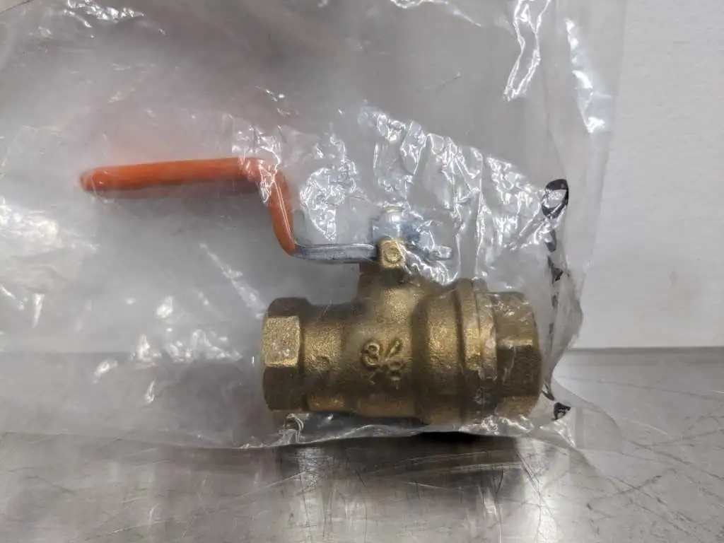 Kitz 400 WOG T3/8 Brass Ball Valve 3/4 inch 400 PSI - Image 2
