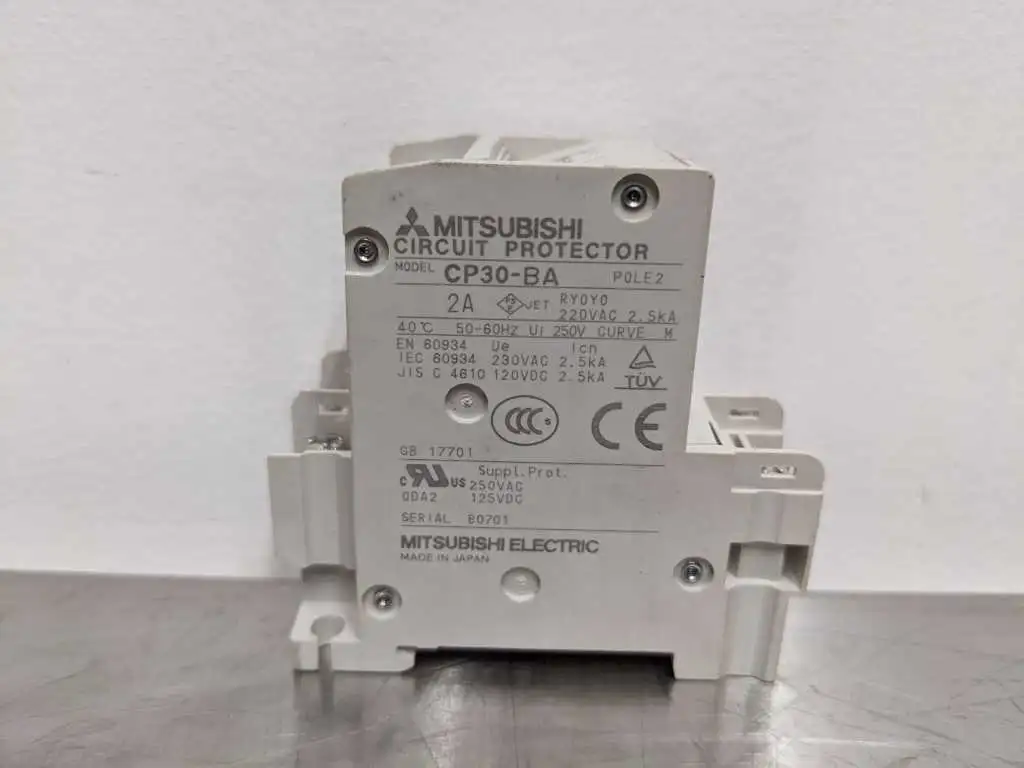 Mitsubishi CP30-BA Circuit Protector 2A 2 Pole 2A - Image 2