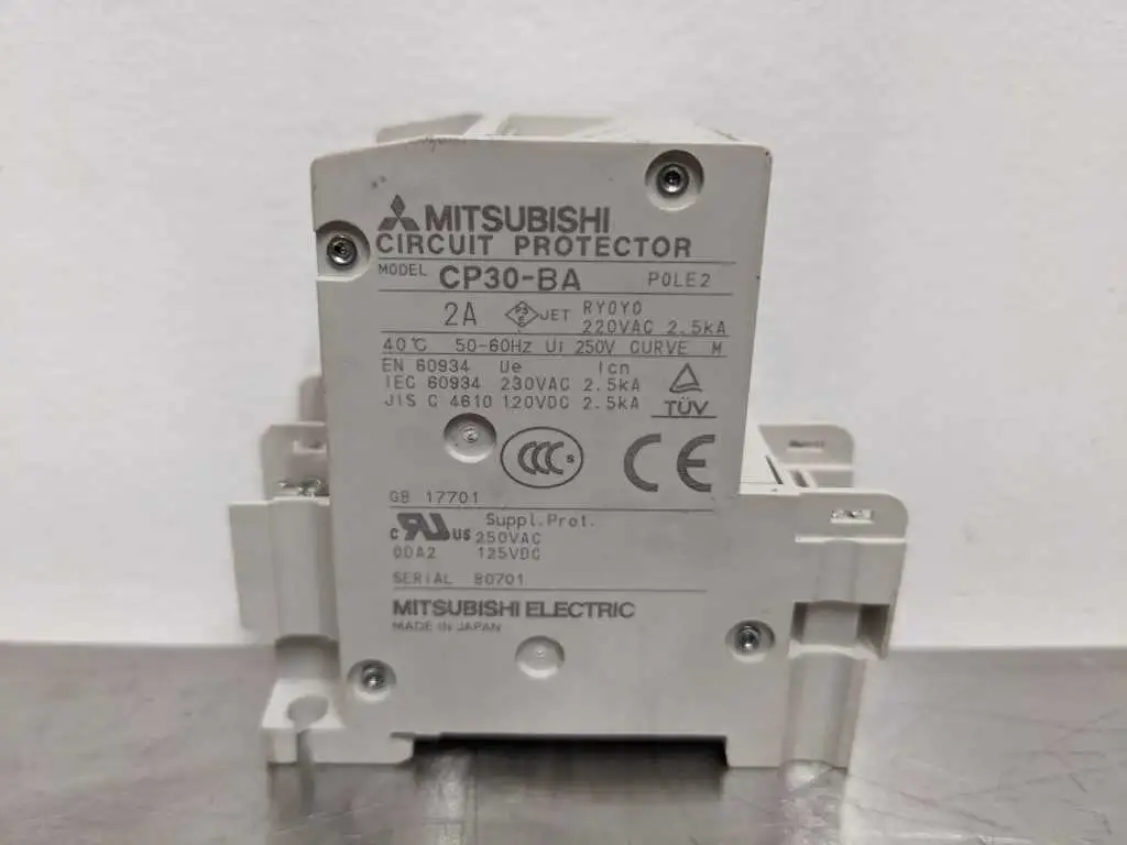Mitsubishi CP30-BA Circuit Protector 2A 2 Pole 2A - Image 7