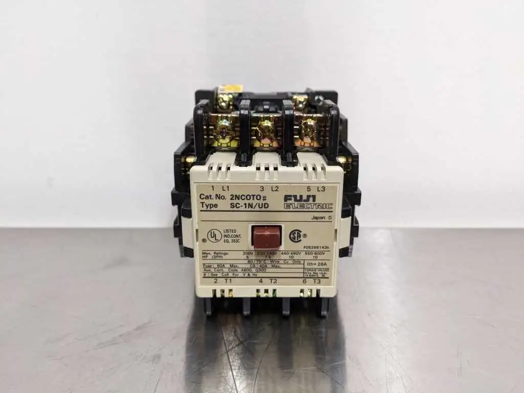 Fuji SC-1N/UD Magnetic Contactor 2NO 2NC 2NCOTO - Image 6