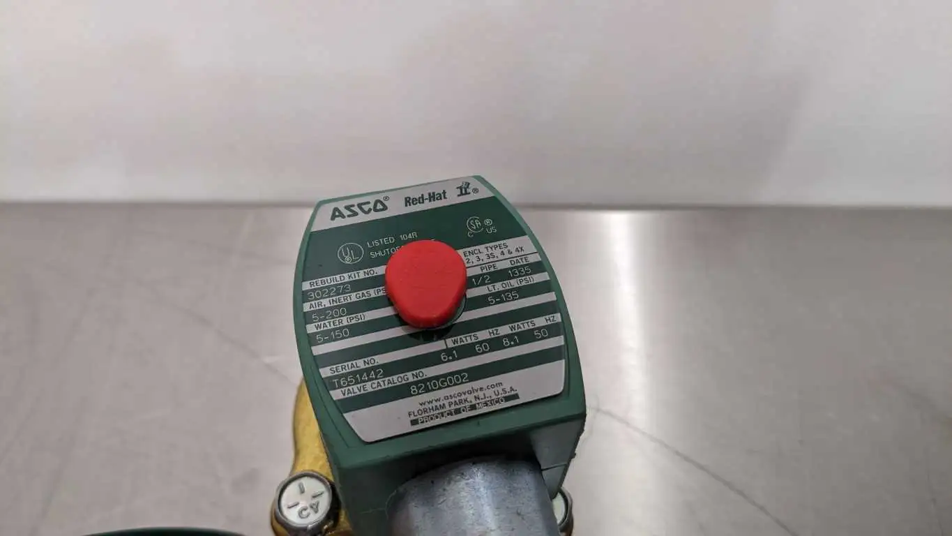 ASCO 8210G002 Solenoid Valve 1/2" 1/2 Inch Replaces 8210D2 110/120V - Image 6