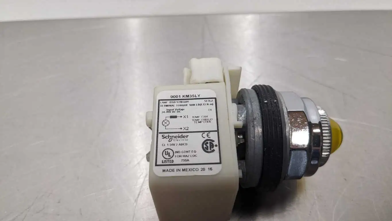 Schneider Electric 9001KP35LYY6 Standard Pilot Light Yellow LED Harmony - Image 7