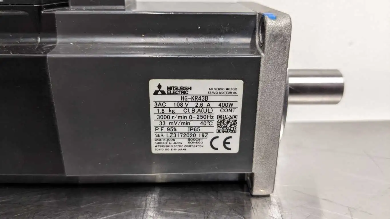 Mitsubishi HG-KR43B AC Servo Motor 3000 RPM 3AC 108V 2.6A 400W IP65 - Image 7