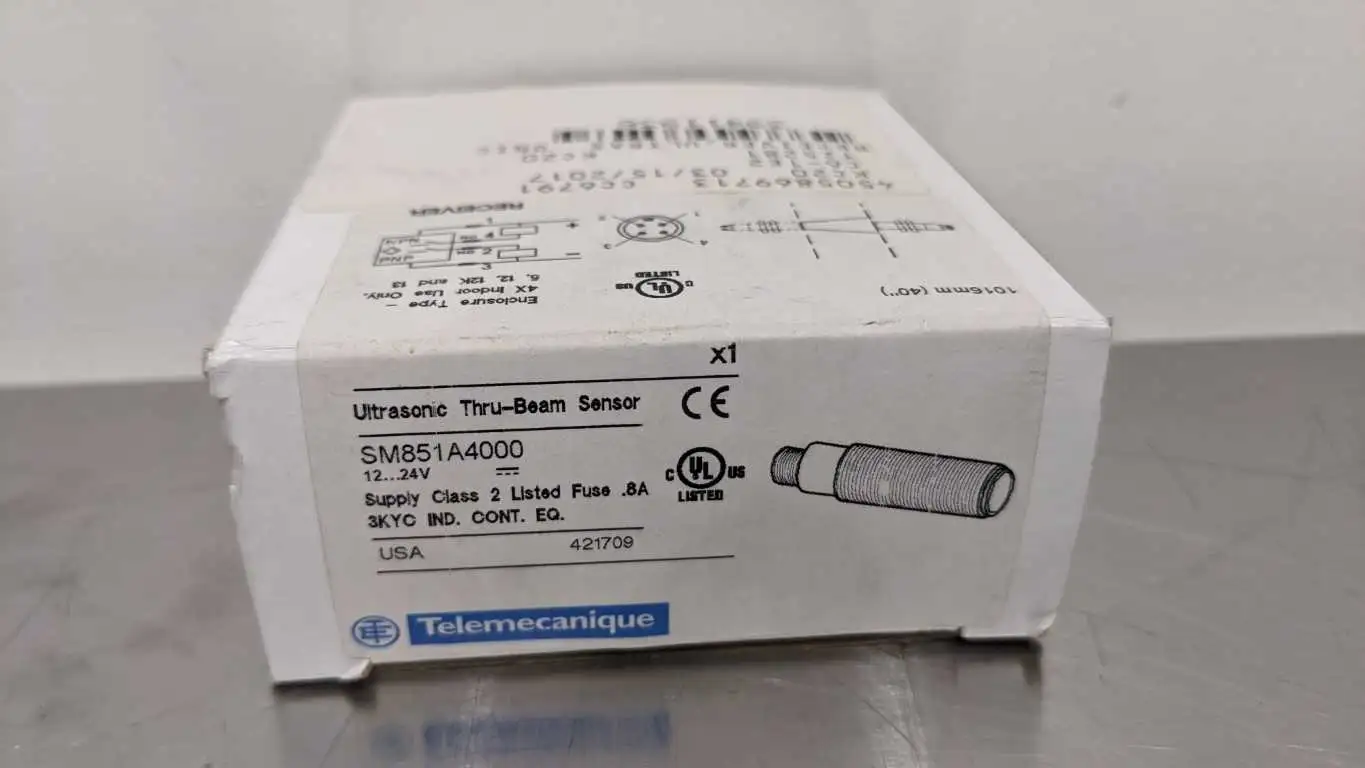 Telemecanique SM851A4000 Ultrasonic Thru-Beam Sensor 12-24 VDC - Image 5