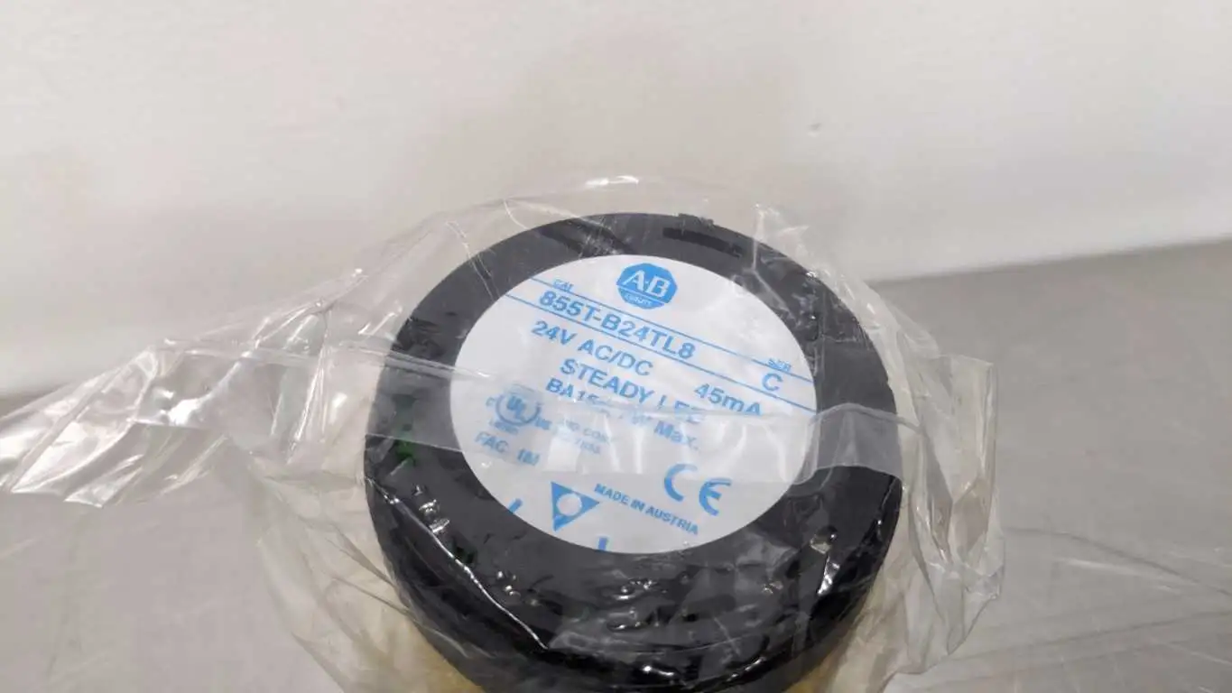 Allen-Bradley 855T-B24TL8 Yellow Stack Light Ser C 24V Steady LED - Image 3