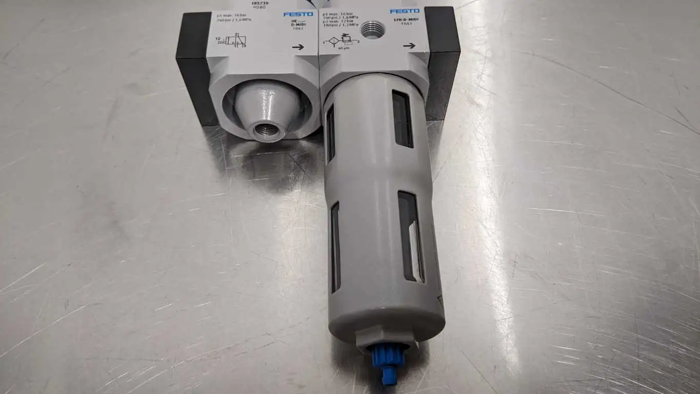 Festo LFR-1/2-D-MIDI-KC Air Filter Preparation Unit 185739 H160 - Image 5