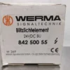 Werma Signaltechnik 842 500 55 Flashing Light Element BLUE 24 VDC Signal Light Tower - Image 5