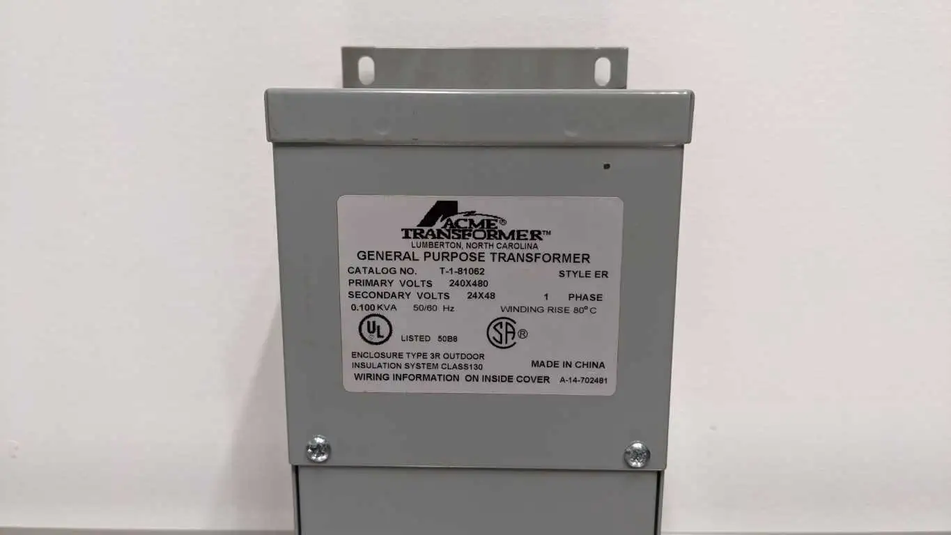 Acme T1-81062 Boost and Buck Transformer 100 VA Pri 480/240 Sec 48/24 - Image 3