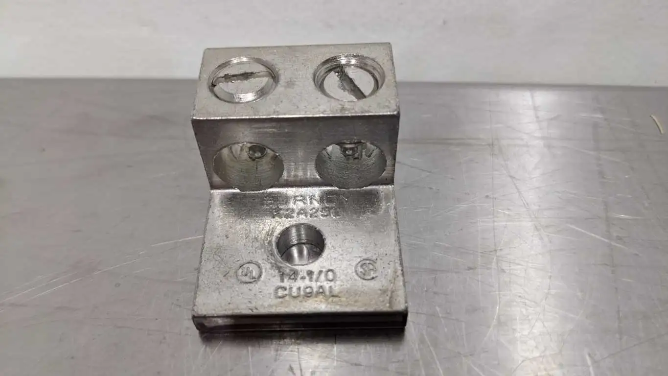 Burndy K2A25U Universal Terminal 14-1/0 CU & AL Aluminum 2 Connector Lugs - Image 5