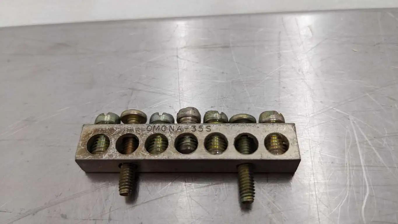 Schneider Electric CMCNA-35S Ground Bar 5 Lugs 4-14 CU AL - Image 5