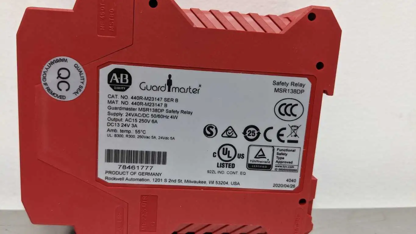 Allen-Bradley 440R-M23147 Safety Relay Guardmaster MSR138DP Ser B - Image 8