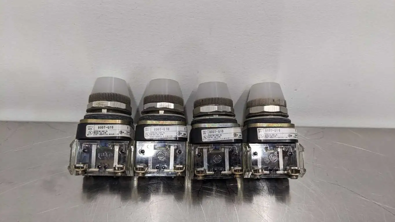 4 Pack Allen-Bradley 800T-Q10 Pilot Light Ser T White - Image 4