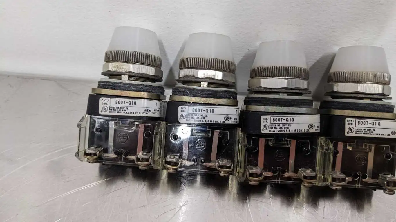 4 Pack Allen-Bradley 800T-Q10 Pilot Light Ser T White - Image 5