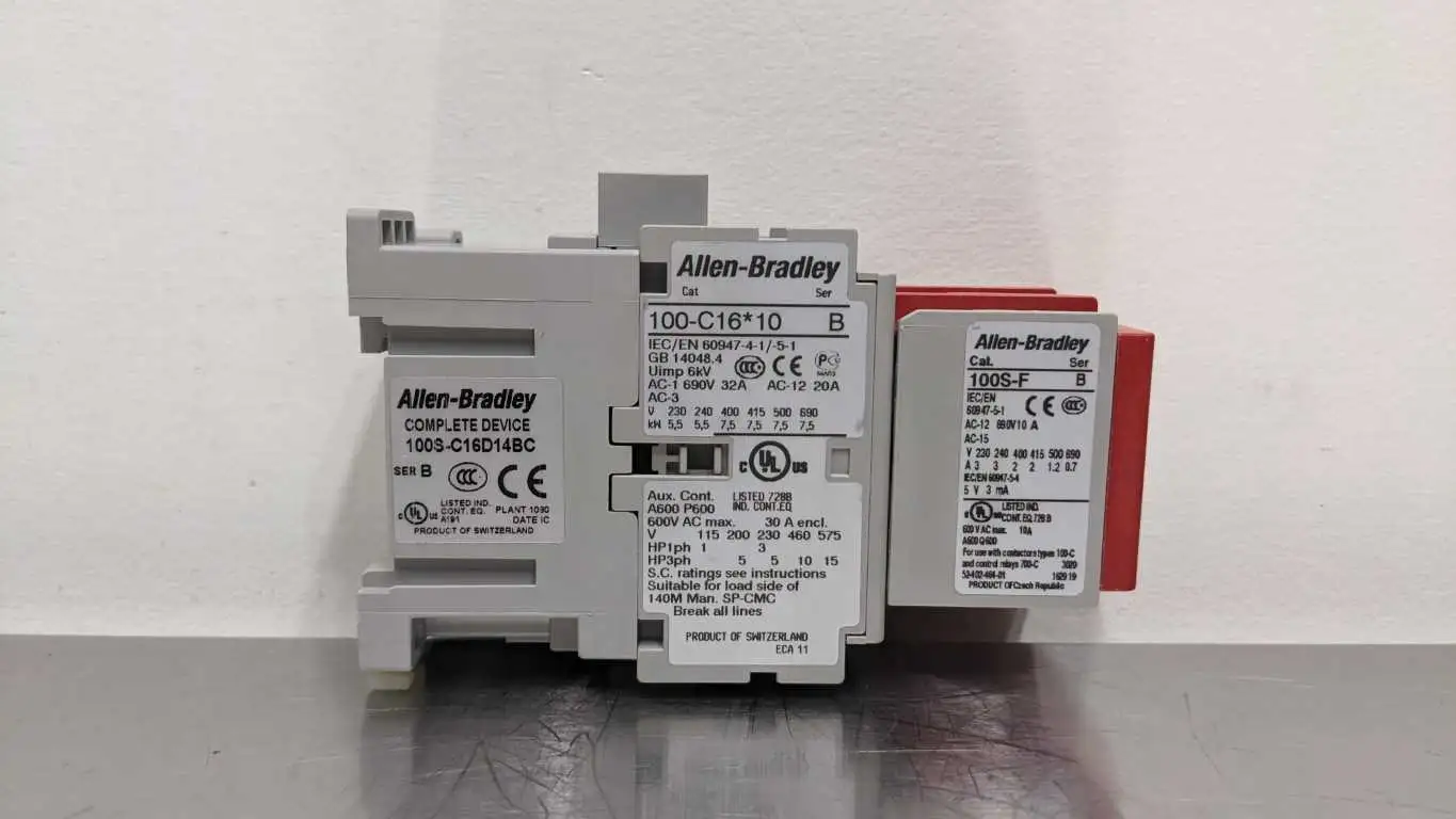 Allen-Bradley 100S-C16D14BC Safety Contactor Ser B 3 NO Main Poles 1 NO/4 NC Aux Cont - Image 4