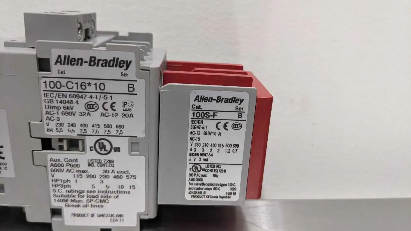 Allen-Bradley 100S-C16D14BC Safety Contactor Ser B 3 NO Main Poles 1 NO/4 NC Aux Cont - Image 6