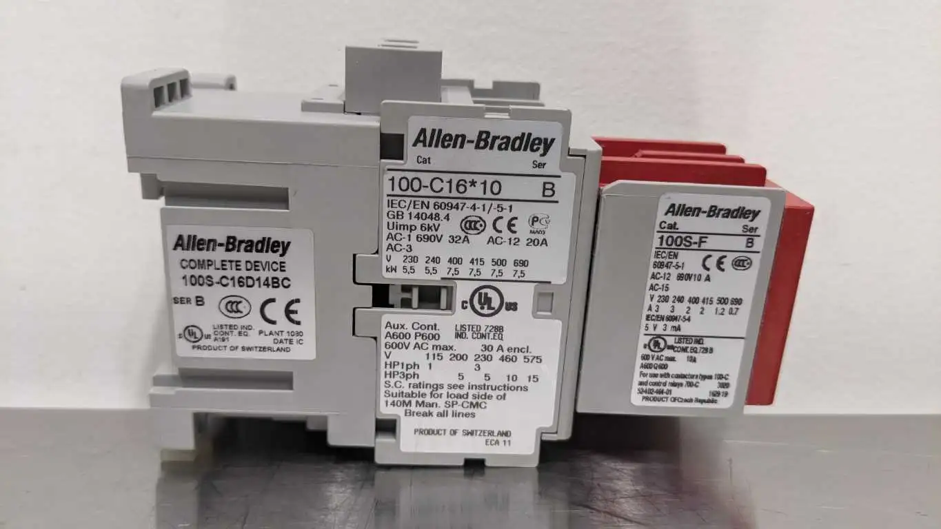 Allen-Bradley 100S-C16D14BC Safety Contactor Ser B 3 NO Main Poles 1 NO/4 NC Aux Cont - Image 7