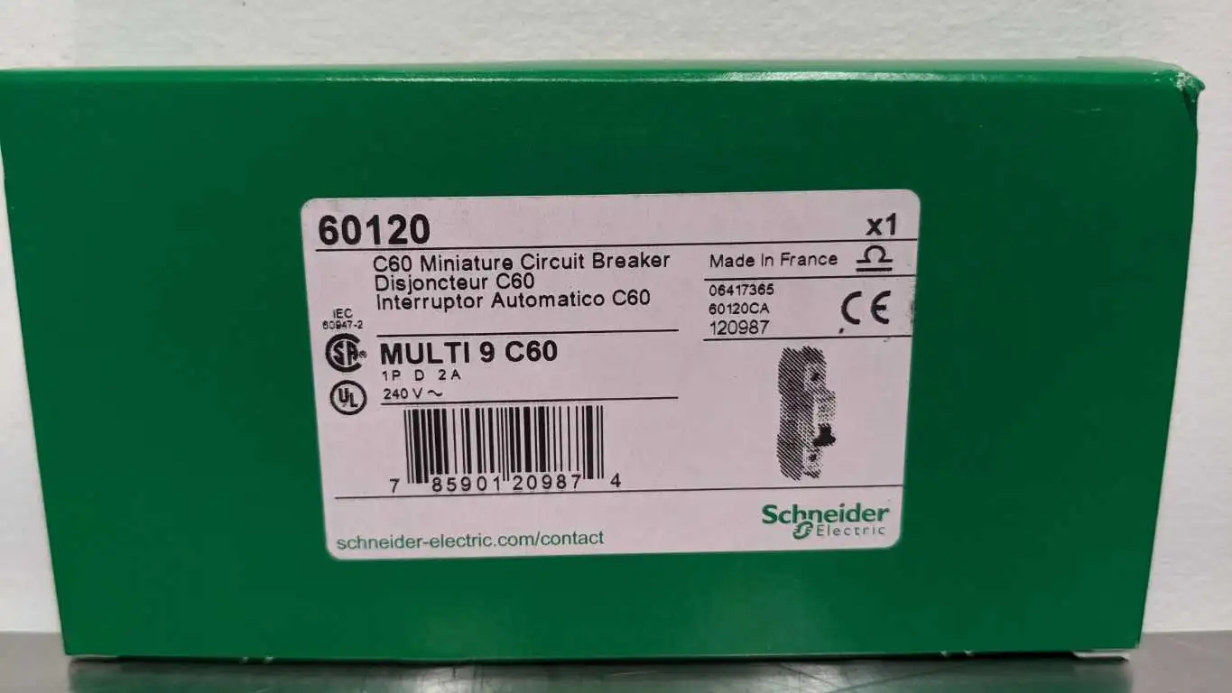 Schneider Electric 60120 Miniature Circuit Breaker 2A 240 2A Multi 9 C60 - Image 7