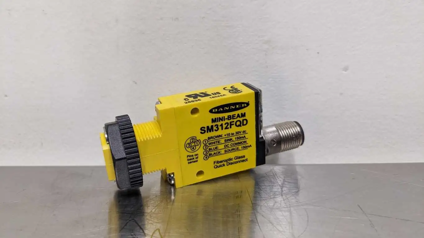 Banner SM312FQD Fiber Optic Amplifier 10-30VDC 26836 Mini-Beam - Image 2