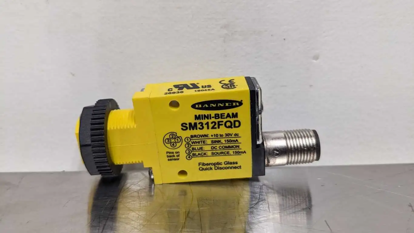 Banner SM312FQD Fiber Optic Amplifier 10-30VDC 26836 Mini-Beam - Image 7