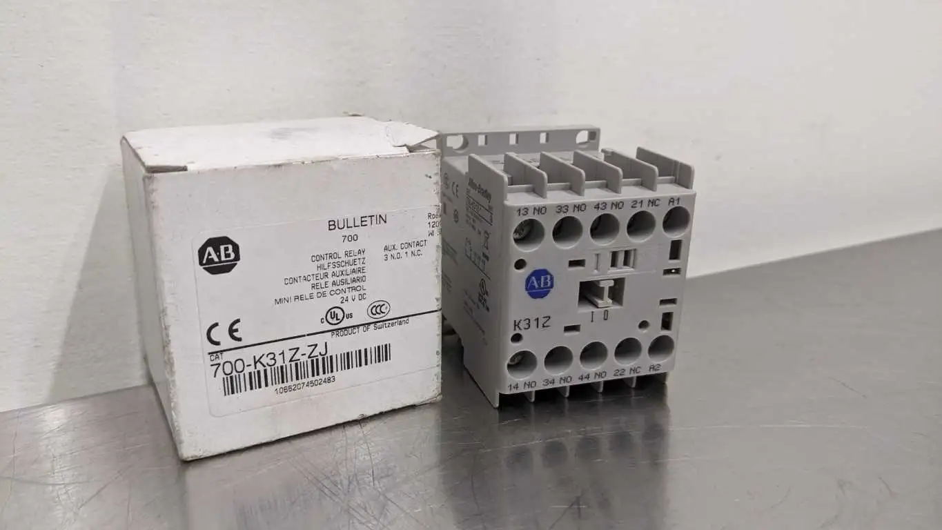 Allen-Bradley 700-K31Z-ZJ Control Relay Ser B 3NO 1NC 24 VDC Auxiliary Contact - Image 3