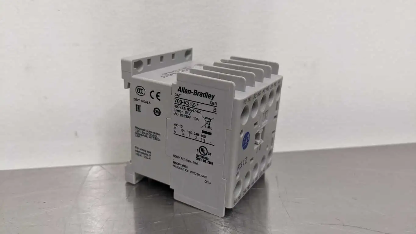 Allen-Bradley 700-K31Z-ZJ Control Relay Ser B 3NO 1NC 24 VDC Auxiliary Contact - Image 4