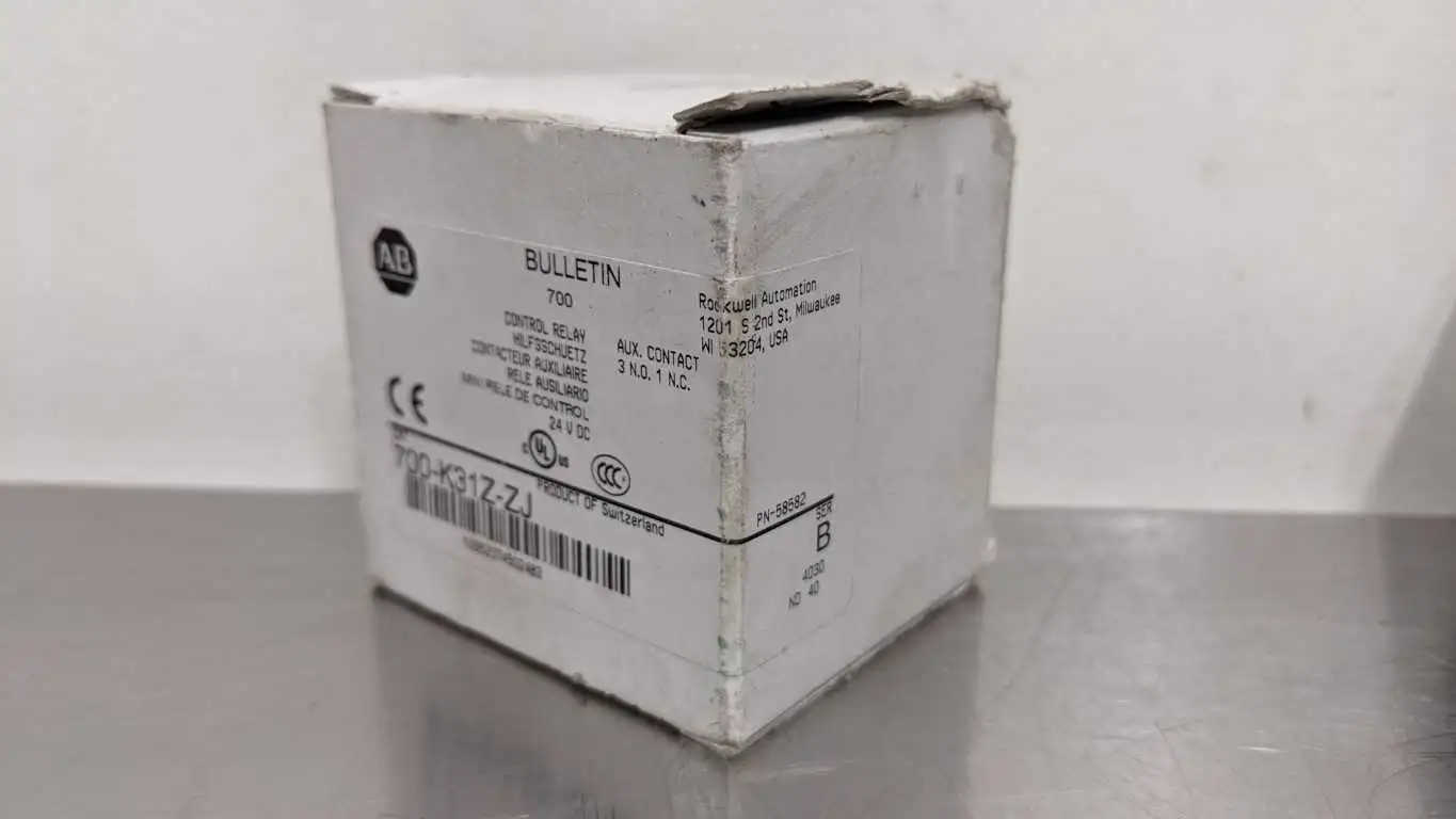 Allen-Bradley 700-K31Z-ZJ Control Relay Ser B 3NO 1NC 24 VDC Auxiliary Contact - Image 8